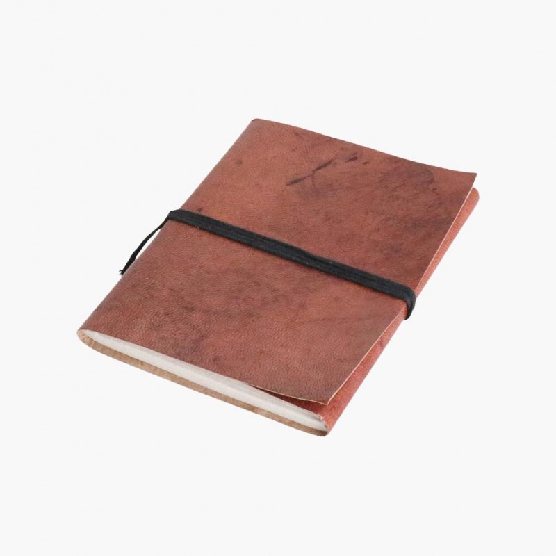 LEATHER TRAVELBOOK RED